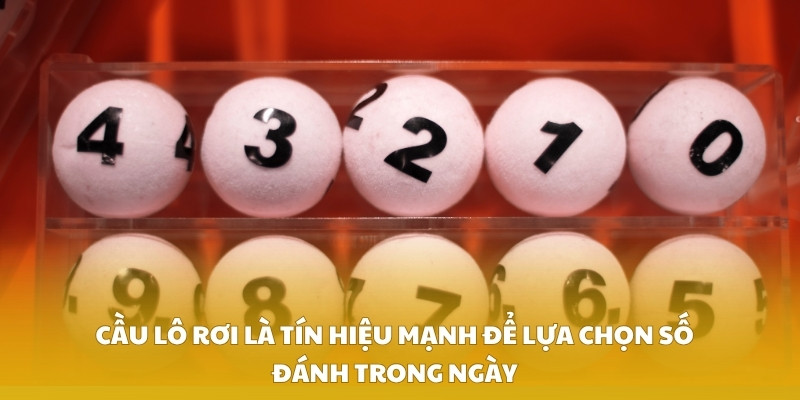Cầu lô rơi là tín hiệu mạnh để lựa chọn số đánh trong ngày