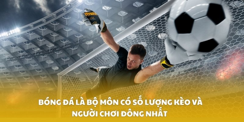 Bóng đá là bộ môn có số lượng kèo và người chơi đông nhất 